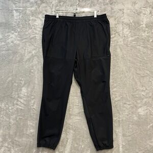 All in Motion Joggers Mens XL Black Athletic Tapered Recycled Polyester Pants